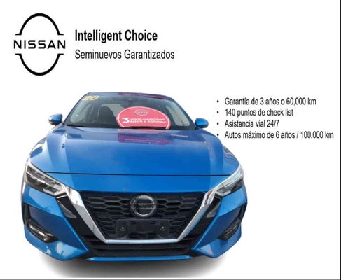 2020 Nissan SENTRA 4 PTS EXCLUSIVE CVT AAC AUT PIEL QC F LED RA-17 in Gómez Palacio, Durango, México - Nissan Gómez Palacio
